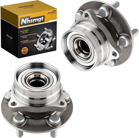 Pair 513265 Wheel Bearing Hub Assembly Fit for Toyota Prius 2004-2009, Non-ABS, 5 Lugs, 2pcs in Kuwait