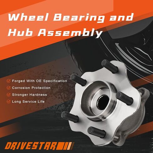 [2-Pack] DRIVESTAR 512373 Rear Driver or Passenger Side Wheel Hub and Bearing Assembly Compatible with [AWD ONLY] Nissan Juke 2011-2014, Rogue 2008-2013 in Saudi Arabia