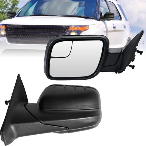Driver Side Mirror Compatible with 2011-2015 Explorer with Power Adjustment Wide Angle Lens Black Side View Mirror Replacement BB5Z-17683-NA 3Pins in Saudi Arabia