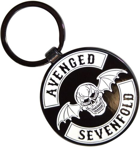 منتجات Rock Off المرخصة رسميًا سلسلة مفاتيح معدنية Avenged Sevenfold Deathbat Crest in Kuwait
