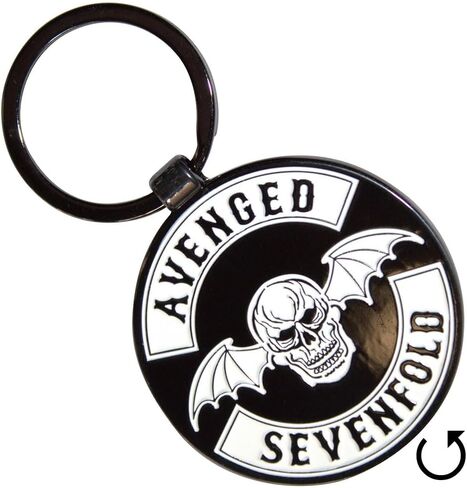 منتجات Rock Off المرخصة رسميًا سلسلة مفاتيح معدنية Avenged Sevenfold Deathbat Crest in Kuwait