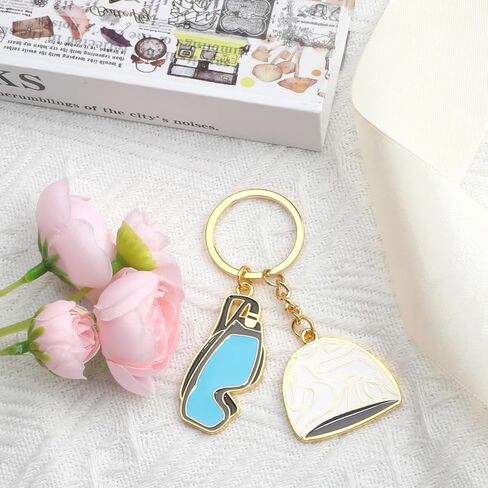 Swim Keychain,Sport Keychain for Swimmers Women Men,Sporty Swimming Team Gifts Swimming Cap Accessory for Celebration in Kuwait