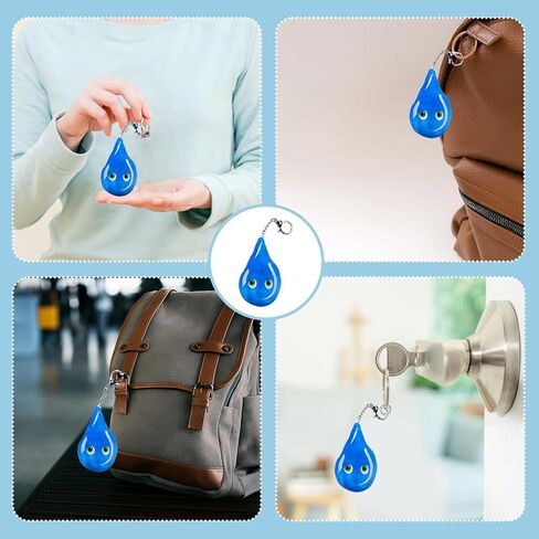 Thunderheads Raindrop Plushie Keychain, Nature-Inspired Educational Clip-On Stuffed Keychain with Fact Card, Fun STEM Tool for Exploring Rain, & Earth Science, Plush Bag Charm for Families and Friends in Saudi Arabia