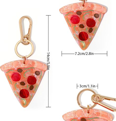 Decorative Cake Bag Charm Keychain - Kawaii Strawberry & Cream Polymer Clay Charm for Backpacks, Purses, Luggage in Saudi Arabia