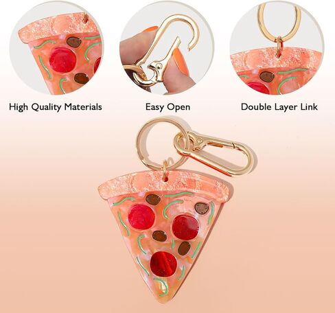 Decorative Cake Bag Charm Keychain - Kawaii Strawberry & Cream Polymer Clay Charm for Backpacks, Purses, Luggage in Saudi Arabia