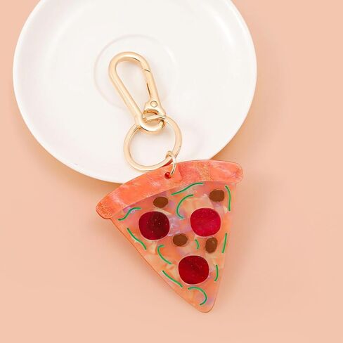 Decorative Cake Bag Charm Keychain - Kawaii Strawberry & Cream Polymer Clay Charm for Backpacks, Purses, Luggage in Saudi Arabia