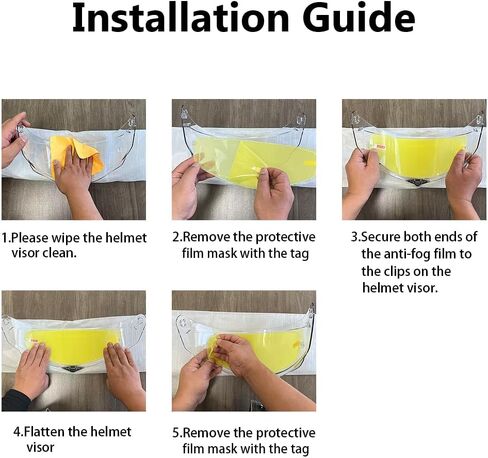 Sedici Strada 3 Motorcycle Helmet Visor Anti Fog Film,Clear Visor Insert Fog Resistant Sticker Compatible With Citation,Sedici Strada 2,Sedici Strada 3,FT2 Vector,FF801,FF397 in Kuwait