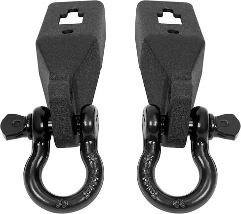 Front Tow Hook Mount Bracket & D-Ring Compatible with Ford F150 F-150 2009-2023 W/ 3/4 in D-Ring Shackles Steel in Kuwait