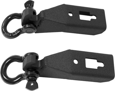Front Tow Hook Mount Bracket & D-Ring Compatible with Ford F150 F-150 2009-2023 W/ 3/4 in D-Ring Shackles Steel in Kuwait