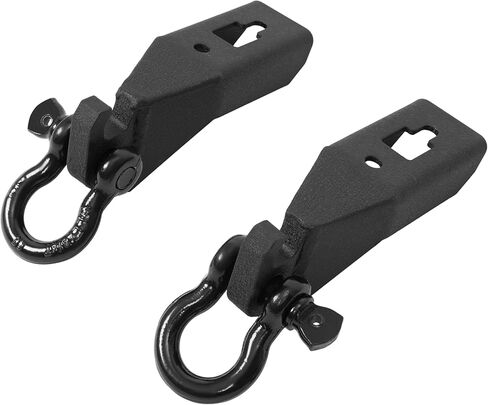 Front Tow Hook Mount Bracket & D-Ring Compatible with Ford F150 F-150 2009-2023 W/ 3/4 in D-Ring Shackles Steel in Kuwait