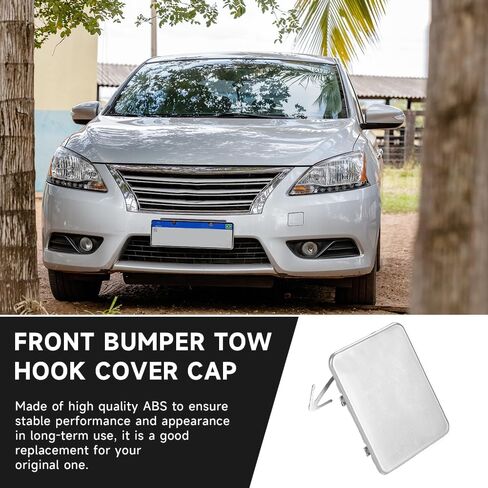 Front Bumper Tow Hook Cover Cap for Nissan Sentra 1.8L L4 - Gas 2013-2016 | Durable and Sturdy | 622A0-3SH0A | Tow Hook Eye Hole Cover Cap in Saudi Arabia