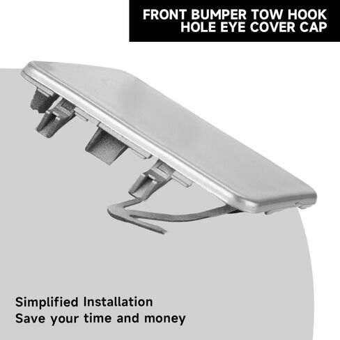 Front Bumper Tow Hook Cover Cap for Nissan Sentra 1.8L L4 - Gas 2013-2016 | Durable and Sturdy | 622A0-3SH0A | Tow Hook Eye Hole Cover Cap in Saudi Arabia