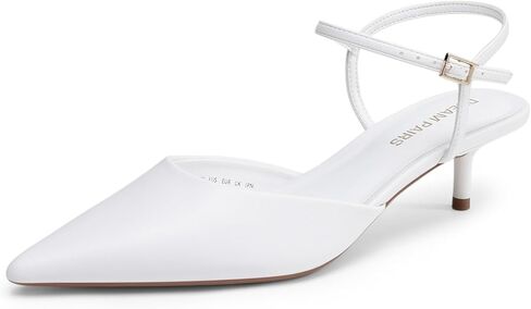 DREAM PAIRS Kitten Heels for Women Pointed Closed Toe Low Stiletto Pumps Comfortable Dress Wedding Formal Shoes in Kuwait