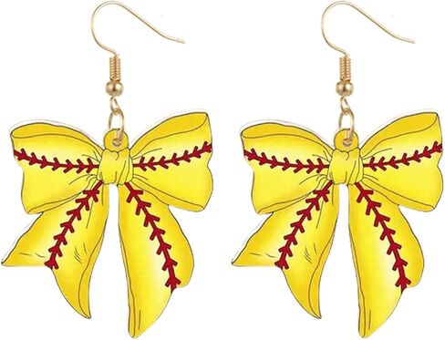 Basketball Earrings for Women Baseball Earrings Sport Bow Earring Basketball Football Soccer Tennis Sport Fans Party Game Day Jewelry in Kuwait