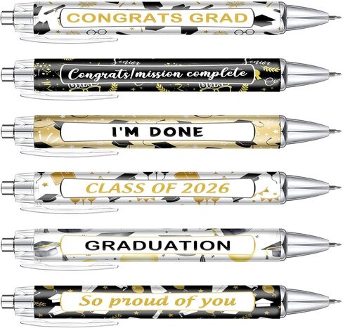 Toerifer 6Pcs Winnie Ballpoint Pens for Baby Shower, Cute Adorable Baby Shower Pen, Writing Pens with Touch Stylus Tips, Winnie Desk Accessories Party Favors Supplies, Black Ink in Saudi Arabia