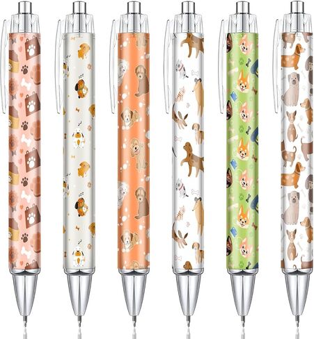 Toerifer 6Pcs Winnie Ballpoint Pens for Baby Shower, Cute Adorable Baby Shower Pen, Writing Pens with Touch Stylus Tips, Winnie Desk Accessories Party Favors Supplies, Black Ink in Saudi Arabia