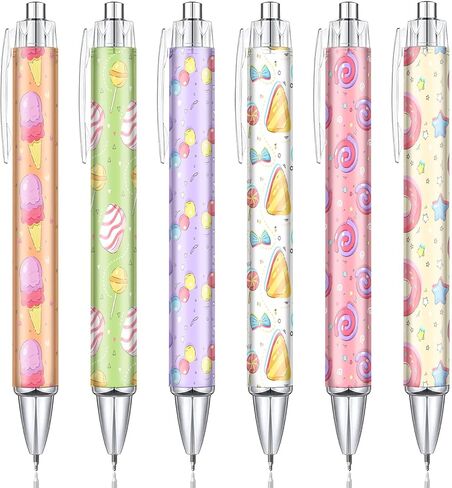 Toerifer 6Pcs Winnie Ballpoint Pens for Baby Shower, Cute Adorable Baby Shower Pen, Writing Pens with Touch Stylus Tips, Winnie Desk Accessories Party Favors Supplies, Black Ink in Saudi Arabia