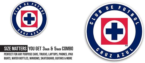 2 (Pieces) 3" and 5" Cruz @zul Logo Decal Sticker, Waterproof Vinyl Decals for Many Purpose Like Cars, Trucks, Laptops, Phones, Windows and More in Kuwait