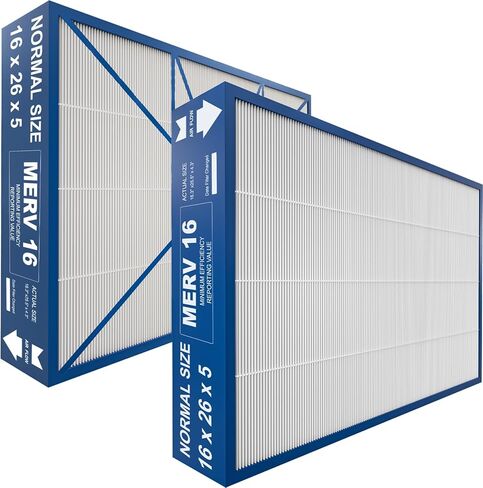 فلتر بديل للحيوانات الأليفة 16x26x5 MERV16 متوافق مع منقي الهواء Y6605 PureAir PCO3-16-16 (الحجم الفعلي: 16.3 بوصة × 25.5 بوصة × 4.3 بوصة) in Saudi Arabia