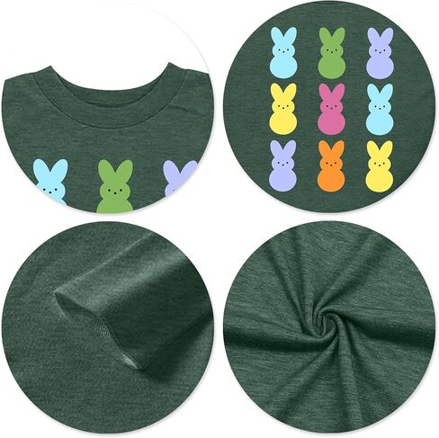 Easter Shirts for Men: Bunny Graphic Tshirt Rabbit Shirt Happy Easter Long Sleeve Blouse Tops in Saudi Arabia