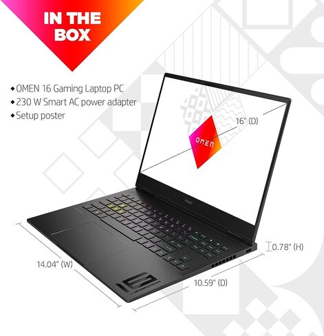HP Omen Transcend Gaming Laptop 14 "120Hz 2.8K OLED Display -Intel Core Ultra 7-155H- NVIDIA GEFORCE RTX 4060- RGB KYB- THERDICBOLT 4- WIFI 6E-W/MOUSE PAD (Windows 11 Home ، 16GB RAM | 1TB PCI SSD) in Saudi Arabia