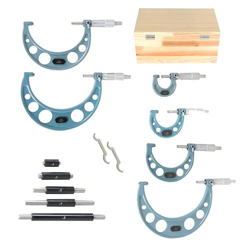marddpair 6 Pcs 0-6 Outside Micrometer 0.0001 Carbide Standards Micrometers in Kuwait