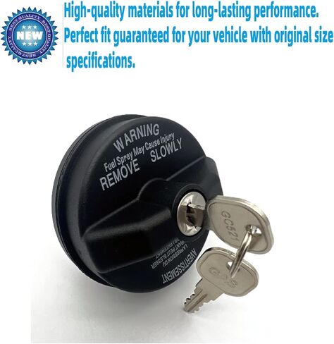 Locking Gas Cap,Lock Fuel Cap Replace - Challenger Grand Caravan Ram 1500 For 2001-2021 Chrysler Dodge Ram 5278655AB Cherokee Wrangler TJ LJ JK JKU JL JLU JT in Kuwait