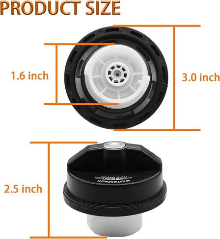 Locking Gas Cap,Lock Fuel Cap Replace - Challenger Grand Caravan Ram 1500 For 2001-2021 Chrysler Dodge Ram 5278655AB Cherokee Wrangler TJ LJ JK JKU JL JLU JT in Kuwait