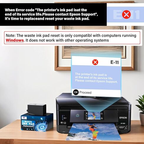 استبدال وسادة الحبر المهدرة مع برنامج إعادة الضبط لطابعات XP-830 XP-640 XP-530 XP-630 XP-7100 XP-850 XP-950 XP-860 XP-960 XP-810 XP-820 XP-600 XP-520 in Kuwait