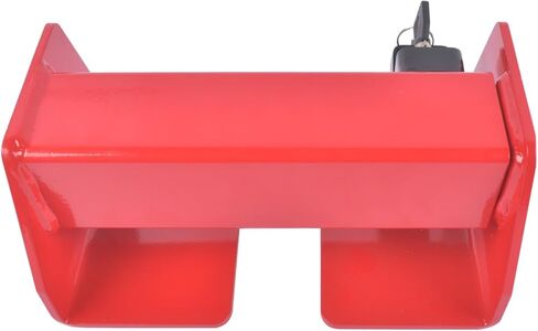 قفل باب البضائع، قفل باب البضائع شديد التحمل لشبه الشاحنات والحاويات - قفل أمان بمفتاح، تصميم مقاوم للتلاعب، يناسب القضبان الرأسية 9.75 بوصة - 16 بوصة، لمسة نهائية مطلية بمسحوق أحمر in Kuwait