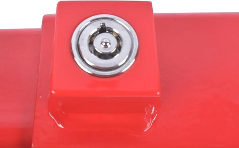 قفل باب البضائع، قفل باب البضائع شديد التحمل لشبه الشاحنات والحاويات - قفل أمان بمفتاح، تصميم مقاوم للتلاعب، يناسب القضبان الرأسية 9.75 بوصة - 16 بوصة، لمسة نهائية مطلية بمسحوق أحمر in Kuwait