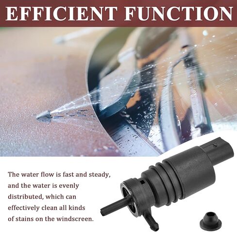 Windshield Washer Pump with Grommet Replace #67128362154,Windshield Washer Fluid Pump Replacement,Compatible with BMW E36,E46,E53,E86 in Kuwait