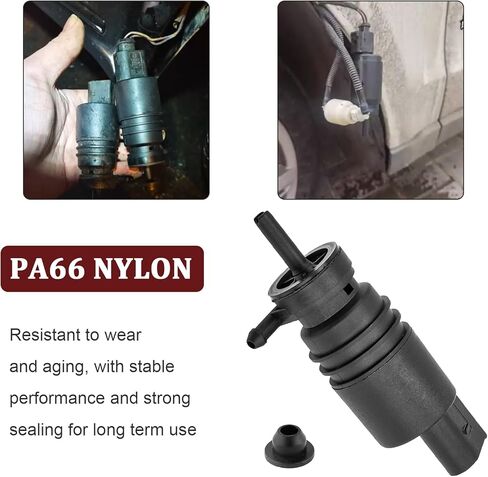 Windshield Washer Pump with Grommet Replace #67128362154,Windshield Washer Fluid Pump Replacement,Compatible with BMW E36,E46,E53,E86 in Kuwait