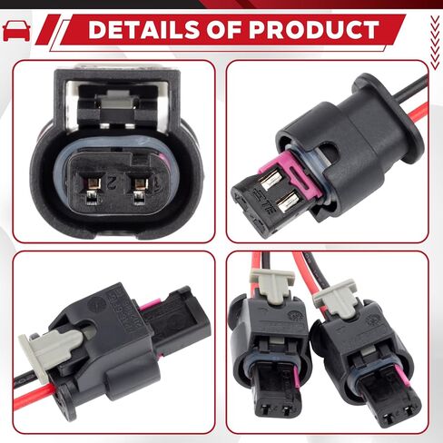 Side Marker Lights Pigtail Connector Wire Harness fit for Dodge Charger 2015-2023, Chrysler 300 2015-2023 2PCS in Kuwait