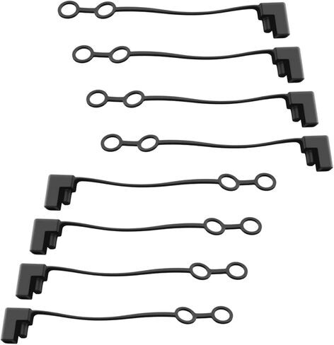 YoRise 2 دبوس التوصيل استبدال غطاء الطقس، مقاوم للماء والغبار كابل SAE غطاء حماية التوصيل، غطاء علوي موصل الطاقة الشمسية العالمية للسيارات (15 قطعة) in Kuwait