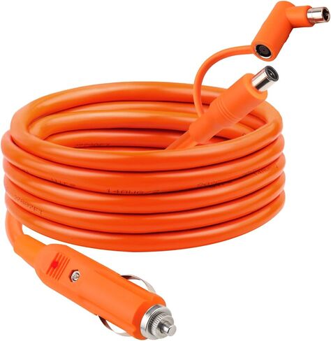 كابل شحن ولاعة سجائر السيارة 12 فولت/24 فولت 14AWG بطول 6 أقدام، تيار مستمر 8 مم 15 أمبير DC7909/8020 إلى كابل شاحن السيارة متوافق مع محطة الطاقة المحمولة Jackery/Anker/GRECELL/BLUETTI/Goal Zero Yeti/Westinghouse in Kuwait