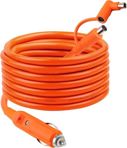 كابل شحن ولاعة سجائر السيارة 12 فولت/24 فولت 14AWG بطول 6 أقدام، تيار مستمر 8 مم 15 أمبير DC7909/8020 إلى كابل شاحن السيارة متوافق مع محطة الطاقة المحمولة Jackery/Anker/GRECELL/BLUETTI/Goal Zero Yeti/Westinghouse in Kuwait