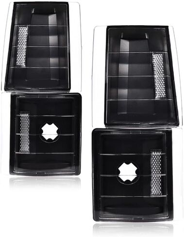 DOTCOM Corner Signal Lights Side Marker Lamps,Compatible with Chevy C/K 1500 2500 3500 Pickup 1994-99,Fit Chevy C/K 1500 2500 Suburban 1994-99,Tahoe 1995-99,Clear lens Chrome Housing Clear Reflector in Kuwait