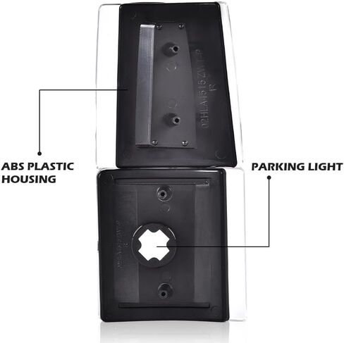 DOTCOM Corner Signal Lights Side Marker Lamps,Compatible with Chevy C/K 1500 2500 3500 Pickup 1994-99,Fit Chevy C/K 1500 2500 Suburban 1994-99,Tahoe 1995-99,Clear lens Chrome Housing Clear Reflector in Saudi Arabia