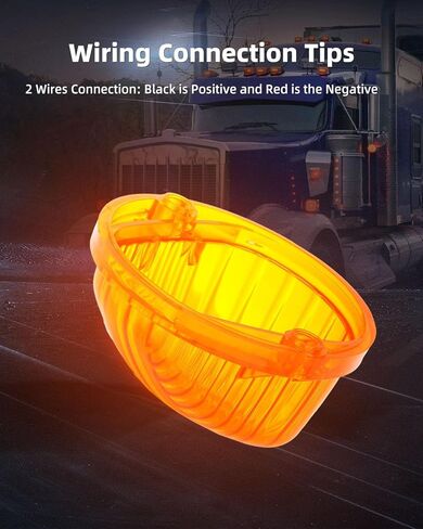AmberRound-Shape Cab Marker Cover Lens Top Roof Light Clearance Running Light Cover Lens Compatible with C/K Series 1973-1987 Full Size Pickup Trucks (5 pcs) in Saudi Arabia