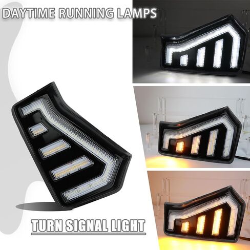 LED Front Headlight Side Marker DRL Amber Sequential Turn Signal Fog Light Feature Kit for Toyota Tacoma 2024 Replacement Grille Cover Air Vent Trim Accessories in Kuwait