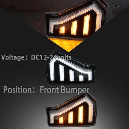 LED Front Headlight Side Marker DRL Amber Sequential Turn Signal Fog Light Feature Kit for Toyota Tacoma 2024 Replacement Grille Cover Air Vent Trim Accessories in Kuwait