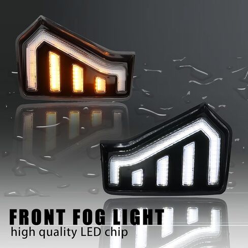LED Front Headlight Side Marker DRL Amber Sequential Turn Signal Fog Light Feature Kit for Toyota Tacoma 2024 Replacement Grille Cover Air Vent Trim Accessories in Kuwait