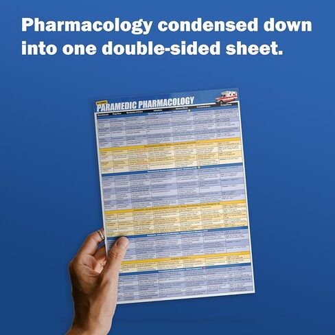 الدليل المرجعي السريع لعلم الصيدلة المسعف - ورقة الغش لامتحان ملفات تعريف الأدوية الطبية الطارئة/المسعفين in Kuwait