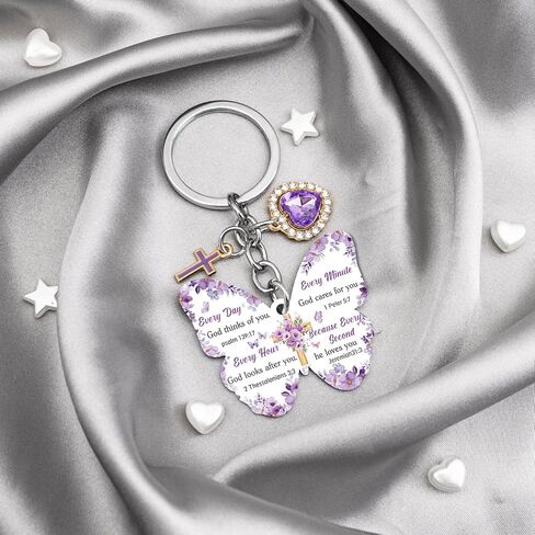 First Communion Gifts for Girls Christian Gifts for Women Bible Verse Keychain Religious Gifts for Women Inspirational Gift for Friends Daughter Sister Birthday Baptism Faith Based Biblical Keyring in Kuwait