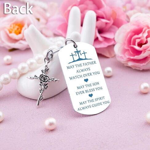 Jesus Bible Verbe Keychain Accessories Christian Gifts for Women Confirmation Gifts For Teen Girls Boys First Communion Gift for Girls in Kuwait