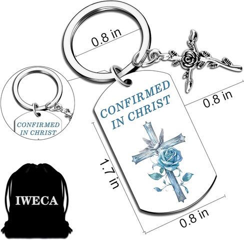 Jesus Bible Verbe Keychain Accessories Christian Gifts for Women Confirmation Gifts For Teen Girls Boys First Communion Gift for Girls in Kuwait