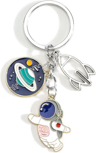 Astronaut Keychain,Space Keychain with Planet & Rocket,Astronomy Gifts Space Gifts for Daughter Son Birthday Christmas in Kuwait