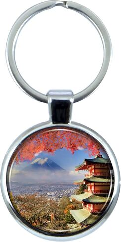 سلسلة مفاتيح طوكيو اليابان مع قبة إيبوكسي وحلقة مفاتيح معدنية in Kuwait