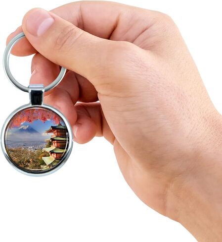 سلسلة مفاتيح طوكيو اليابان مع قبة إيبوكسي وحلقة مفاتيح معدنية in Kuwait